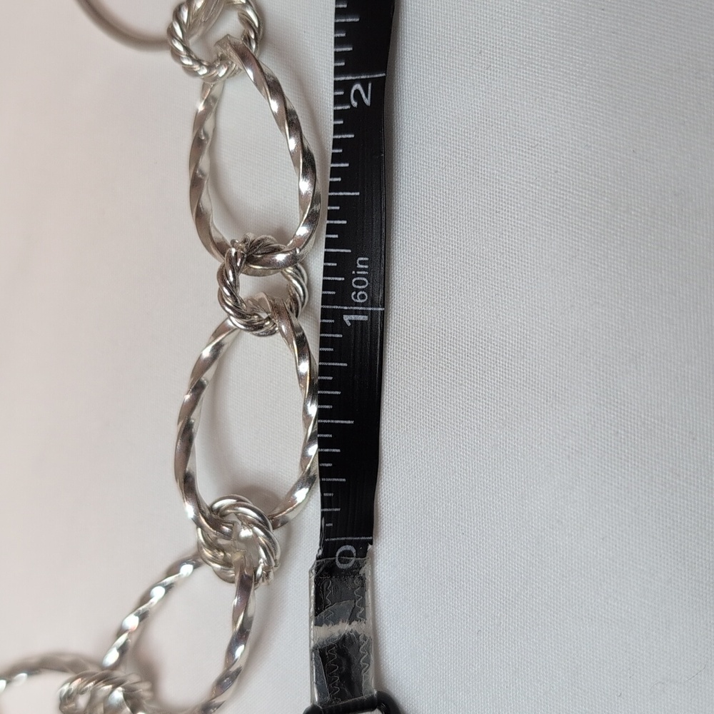 Silver Chain Link Necklace - Picture 6 of 7